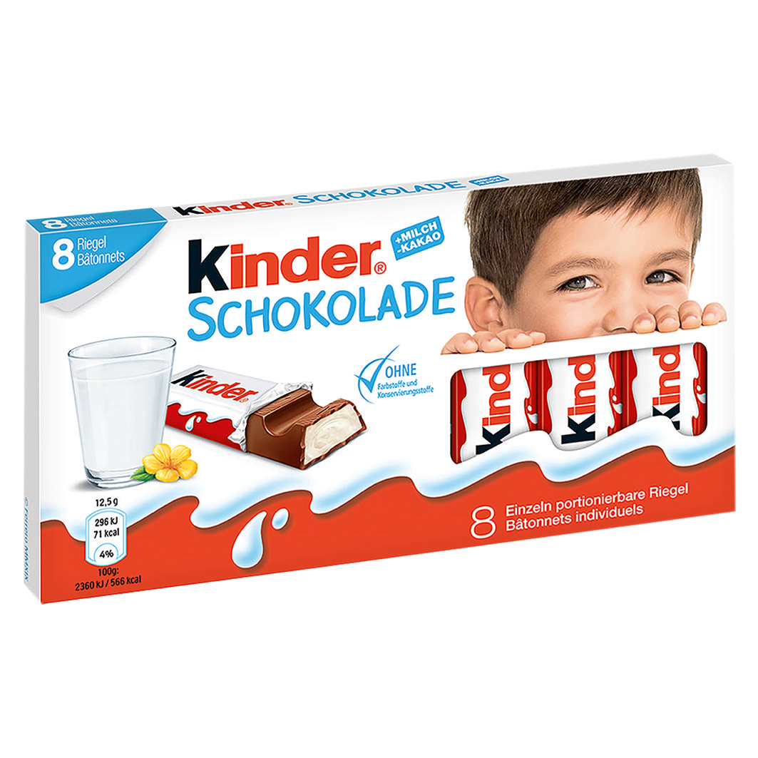 Kinder Schokolade 100g (8x12.5g)