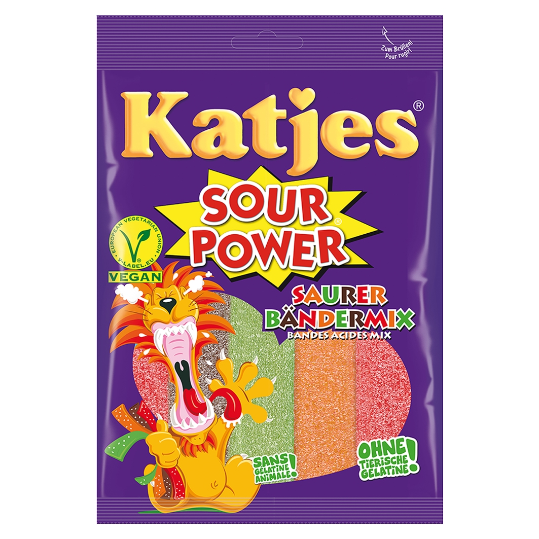 Katjes Sour Power Bänder Mix 200g