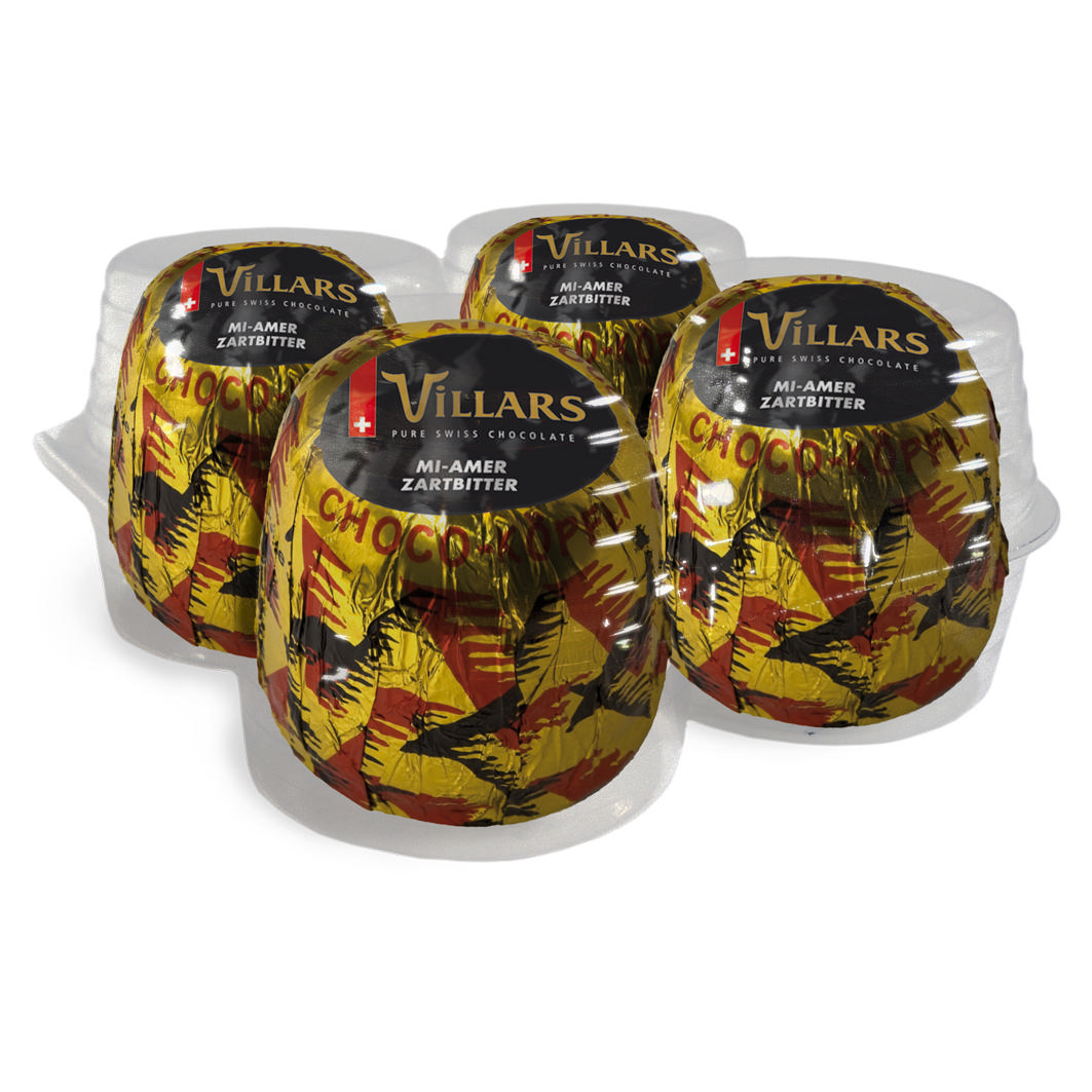 Villars Schoko-Köpfe Zartb. 4x30g