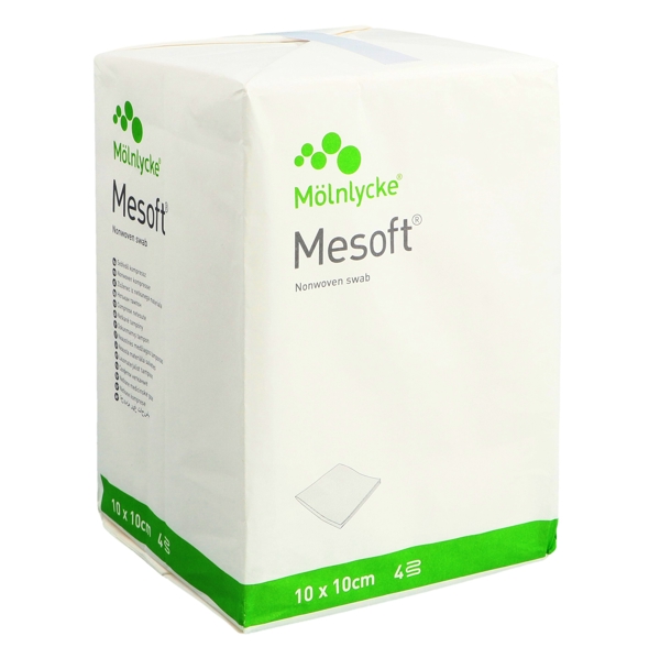 Mesoft Vlies-Kompresse e 10 x 10 cm unsteril Hohe Saugfähigkeit Sehr weich und partikelarm - Webstar - Hygiene- und Verbrauchsartikel - Medizin- und Pflegeprodukte - Articles d’hygiène et consommables - Produits médicaux et de soins
