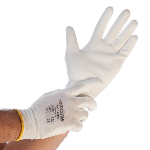 Feinstrickhandschuh Ultra Flex Hand weiss Gr.M 24 cm Luftdurchlässig - Webstar - Hygiene- und Verbrauchsartikel - Medizin- und Pflegeprodukte - Articles d’hygiène et consommables - Produits médicaux et de soins