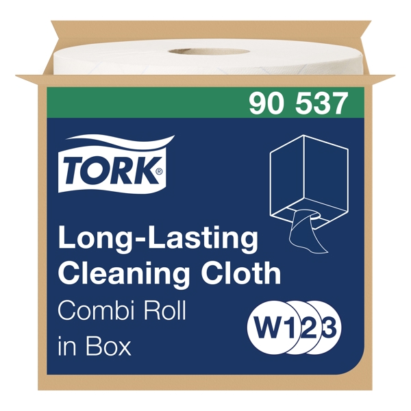 Tork Premium langlebige Reinigungstücher 90 - Kombirolle im Karton - W1/W2/W3 System
