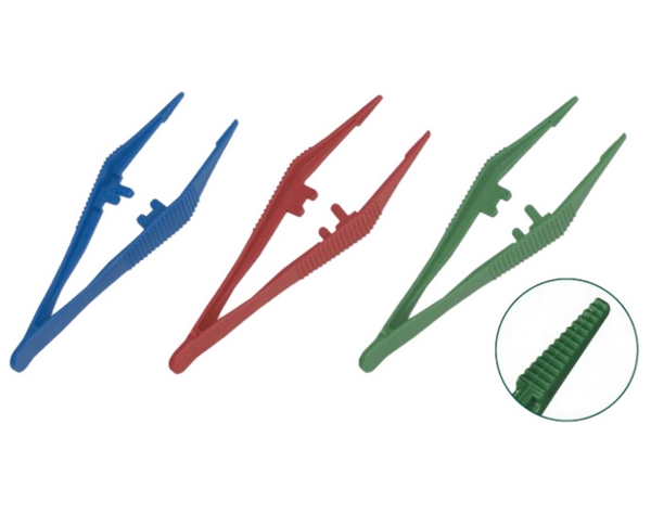 Pinzette anatomisch steril aus Kunststoff  113 mm