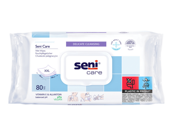 Seni Care Feuchtpflegetücher mit Klappe