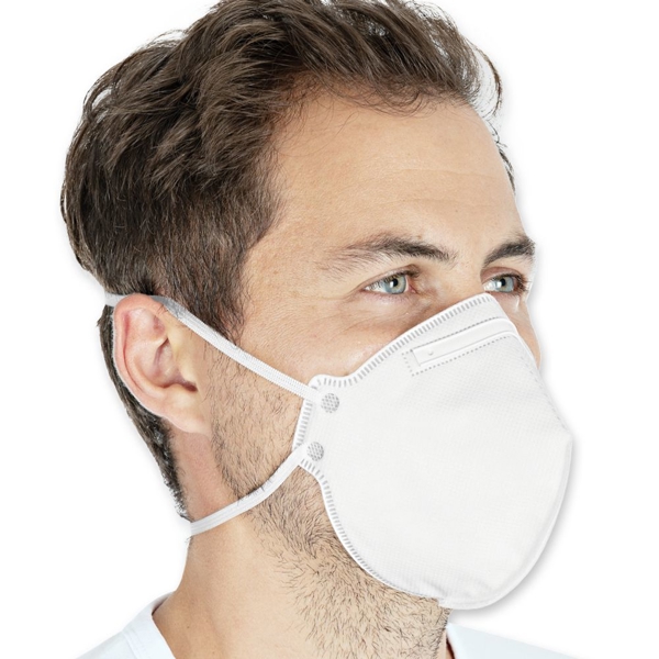 Atemschutzmaske FFP2 PP Vlies ohne Ventil weiss einzeln verpa Nackenband 10 x 10 Stück - Webstar - Hygiene- und Verbrauchsartikel - Medizin- und Pflegeprodukte - Articles d’hygiène et consommables - Produits médicaux et de soins