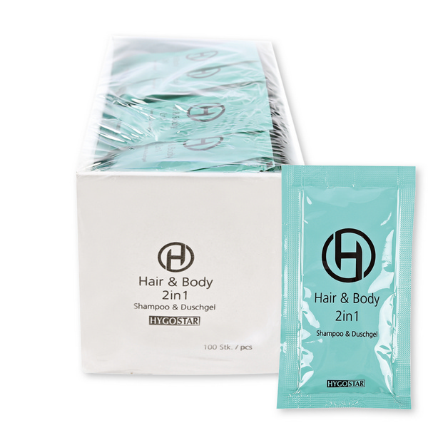 HYGOSTAR Duschgel & Shampoo Sachet, 12 ml hygostar-duschgel-shampoo-sachet-12-ml-50-1080 - Webstar - Hygiene- und Verbrauchsartikel - Medizin- und Pflegeprodukte - Kiosk- und Shopartikel - Fun Food Service - Schweiz - Articles d’hygiène et consommables - Produits médicaux et de soins - Produits de kiosque et de magasin - Fun Food Service - Suisse