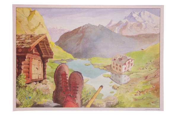 Tischset Ausflug der Wanderer