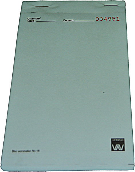 Service-Block Duplikat 100 × 145 mm, blau - Webstar - Hygiene- und Verbrauchsartikel - Medizin- und Pflegeprodukte - Kiosk- und Shopartikel - Fun Food Service - Schweiz - Articles d’hygiène et consommables - Produits médicaux et de soins - Produits de kiosque et de magasin - Fun Food Service - Suisse