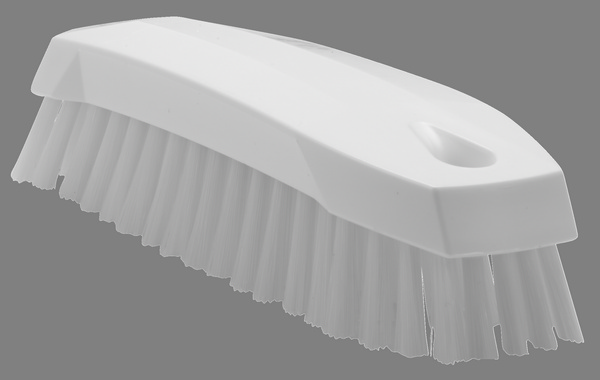 Waschbürste Polyester, 17 × 5 × 4,5 cm, weich mit Borste, weiss - Webstar - Hygiene- und Verbrauchsartikel - Medizin- und Pflegeprodukte - Kiosk- und Shopartikel - Fun Food Service - Schweiz - Articles d’hygiène et consommables - Produits médicaux et de soins - Produits de kiosque et de magasin - Fun Food Service - Suisse