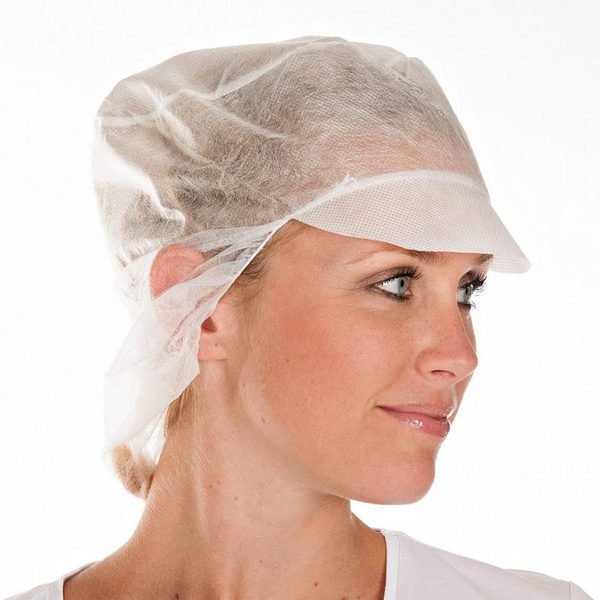 HYGOSTAR Schirmmütze PP-Vlies, mit Nackenhaarschutz, weiss, Ø 31 cm - Webstar - Hygiene- und Verbrauchsartikel - Medizin- und Pflegeprodukte - Kiosk- und Shopartikel - Fun Food Service - Schweiz - Articles d’hygiène et consommables - Produits médicaux et de soins - Produits de kiosque et de magasin - Fun Food Service - Suisse