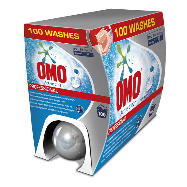 OMO Professional Activ Clean Textilwaschmittel parfümiert, blau, flüssig, pH: 8, mit Bleichmittel, 7,5 Liter, mit Dosierhahn und -becher - Webstar - Hygiene- und Verbrauchsartikel - Medizin- und Pflegeprodukte - Kiosk- und Shopartikel - Fun Food Service - Schweiz - Articles d’hygiène et consommables - Produits médicaux et de soins - Produits de kiosque et de magasin - Fun Food Service - Suisse