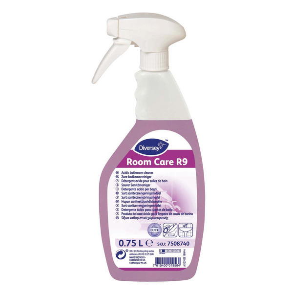 RoomCare R9 Sanitärreiniger parfümiert, lila, flüssig, pH: 3, 750 ml, gebrauchsfertig, mit Sprühkopf - Webstar - Hygiene- und Verbrauchsartikel - Medizin- und Pflegeprodukte - Kiosk- und Shopartikel - Fun Food Service - Schweiz - Articles d’hygiène et consommables - Produits médicaux et de soins - Produits de kiosque et de magasin - Fun Food Service - Suisse