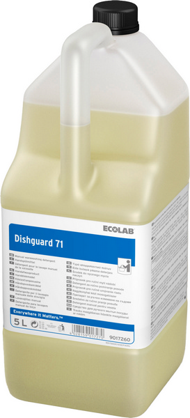 Dishguard 71 Handspülmittel hellgelb, flüssig, pH: 6,5 - 7,5, 5 Liter - Webstar - Hygiene- und Verbrauchsartikel - Medizin- und Pflegeprodukte - Kiosk- und Shopartikel - Fun Food Service - Schweiz - Articles d’hygiène et consommables - Produits médicaux et de soins - Produits de kiosque et de magasin - Fun Food Service - Suisse