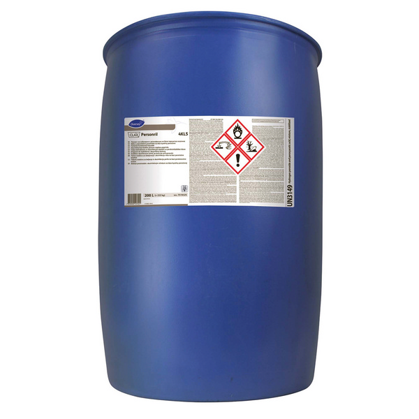 Clax Personril 4KL5 Desinfektionswaschmittel farblos, flüssig, pH: <2, 200 Liter, über Dosiergerät - Webstar - Hygiene- und Verbrauchsartikel - Medizin- und Pflegeprodukte - Kiosk- und Shopartikel - Fun Food Service - Schweiz - Articles d’hygiène et consommables - Produits médicaux et de soins - Produits de kiosque et de magasin - Fun Food Service - Suisse