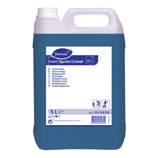 TASKI Sprint Cristal Allzweckreiniger parfümiert, blau, flüssig, pH: 10, 5 Liter, Konzentrat taski-sprint-cristal-allzweckreiniger-parfumiert-blau-flussig-ph-10-5-liter-konzentrat-50-118481 - Webstar - Hygiene- und Verbrauchsartikel - Medizin- und Pflegeprodukte - Kiosk- und Shopartikel - Fun Food Service - Schweiz - Articles d’hygiène et consommables - Produits médicaux et de soins - Produits de kiosque et de magasin - Fun Food Service - Suisse