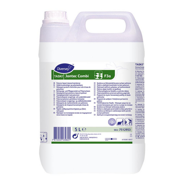 TASKI Jontec Combi F3a Bodenreiniger parfümiert, weiss, flüssig, pH: 8, biologisch abbaubar, 5 Liter, Konzentrat - Webstar - Hygiene- und Verbrauchsartikel - Medizin- und Pflegeprodukte - Kiosk- und Shopartikel - Fun Food Service - Schweiz - Articles d’hygiène et consommables - Produits médicaux et de soins - Produits de kiosque et de magasin - Fun Food Service - Suisse