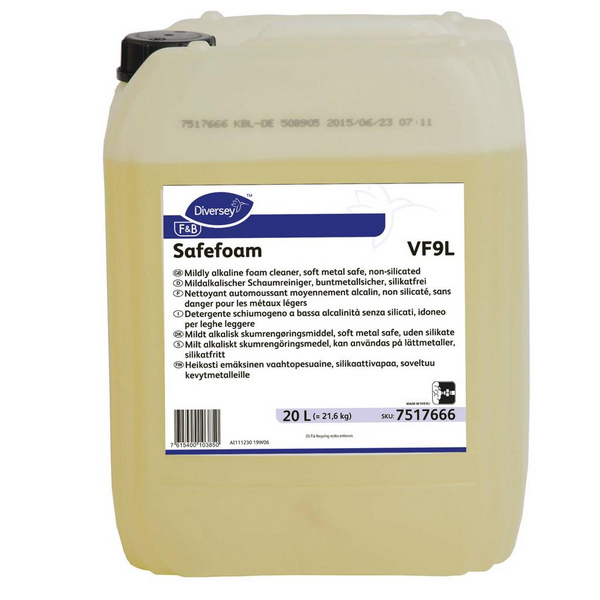 DI Safefoam VF9L Schaumreiniger gelb, flüssig, pH: 10, 20 Liter, Konzentrat - Webstar - Hygiene- und Verbrauchsartikel - Medizin- und Pflegeprodukte - Kiosk- und Shopartikel - Fun Food Service - Schweiz - Articles d’hygiène et consommables - Produits médicaux et de soins - Produits de kiosque et de magasin - Fun Food Service - Suisse