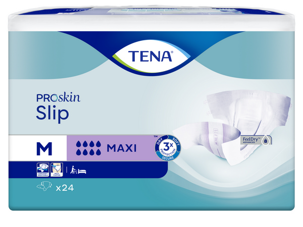 TENA Slip Maxi ConfioAir Medium FeelDry für ein absolut trockenes Gefühl, Hüfte 73 - 122 cm, Farbcode: lila, 3 × 24 Stück - Webstar - Hygiene- und Verbrauchsartikel - Medizin- und Pflegeprodukte - Kiosk- und Shopartikel - Fun Food Service - Schweiz - Articles d’hygiène et consommables - Produits médicaux et de soins - Produits de kiosque et de magasin - Fun Food Service - Suisse
