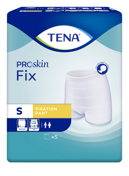 TENA Fix Small Netzhosen für die sichere Fixierung von Einlagen, hautfreundlich, bei 60 °C voll waschbar, Farbcode: gelb, Hüfte 60 - 75 cm, 5 × 20 Stück - Webstar - Hygiene- und Verbrauchsartikel - Medizin- und Pflegeprodukte - Kiosk- und Shopartikel - Fun Food Service - Schweiz - Articles d’hygiène et consommables - Produits médicaux et de soins - Produits de kiosque et de magasin - Fun Food Service - Suisse