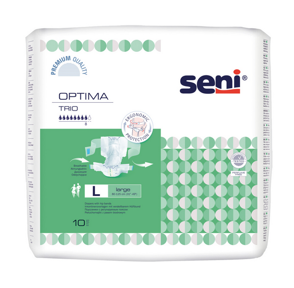 Seni Optima Trio Large atmungsaktive Vorlage mit Hüftband, grün - Webstar - Hygiene- und Verbrauchsartikel - Medizin- und Pflegeprodukte - Kiosk- und Shopartikel - Fun Food Service - Schweiz - Articles d’hygiène et consommables - Produits médicaux et de soins - Produits de kiosque et de magasin - Fun Food Service - Suisse