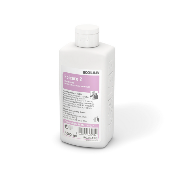 Epicare 2 Waschlotion geruchlos, farblos, flüssig, pH: 4,8 - 5,2, parfümfrei, 500 ml, gebrauchsfertig - Webstar - Hygiene- und Verbrauchsartikel - Medizin- und Pflegeprodukte - Kiosk- und Shopartikel - Fun Food Service - Schweiz - Articles d’hygiène et consommables - Produits médicaux et de soins - Produits de kiosque et de magasin - Fun Food Service - Suisse