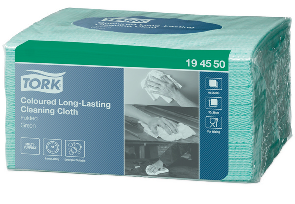 Tork Premium langlebige farbige Reinigungstücher - Einzeltücher Small Pack – W8 System