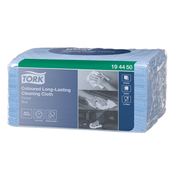 Tork Premium langlebige farbige Reinigungstücher - Einzeltücher Small Pack – W8 System