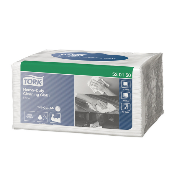 Tork Premium extra starke Reinigungstücher 530 - Einzeltücher Small Pack – W8 System