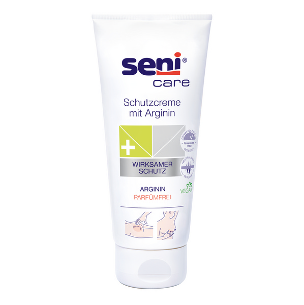 Seni Care Creme mit Arginin Hautschutzcreme - Webstar - Hygiene- und Verbrauchsartikel - Medizin- und Pflegeprodukte - Kiosk- und Shopartikel - Fun Food Service - Schweiz - Articles d’hygiène et consommables - Produits médicaux et de soins - Produits de kiosque et de magasin - Fun Food Service - Suisse