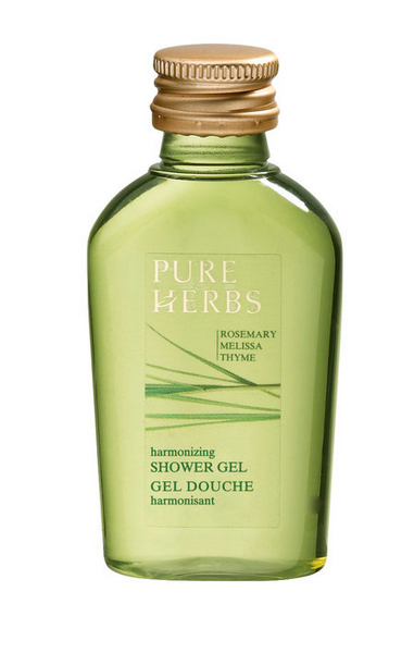 PURE HERBS Shower Gel 35 ml, Flacon - Webstar - Hygiene- und Verbrauchsartikel - Medizin- und Pflegeprodukte - Kiosk- und Shopartikel - Fun Food Service - Schweiz - Articles d’hygiène et consommables - Produits médicaux et de soins - Produits de kiosque et de magasin - Fun Food Service - Suisse