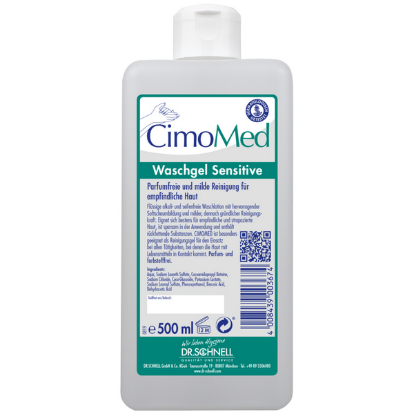 CIMOMED Handwaschgel frei von Duft- und Farbstoffen geruchlos, farblos, flüssig, pH: 5,5, umweltschonend, chlor- und phosphatfrei, 10 × 500 ml - Webstar - Hygiene- und Verbrauchsartikel - Medizin- und Pflegeprodukte - Kiosk- und Shopartikel - Fun Food Service - Schweiz - Articles d’hygiène et consommables - Produits médicaux et de soins - Produits de kiosque et de magasin - Fun Food Service - Suisse