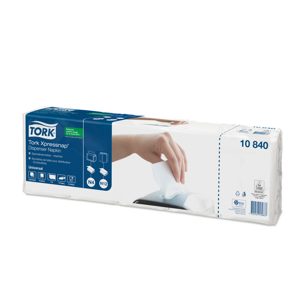 Tork Xpressnap Interfold Spenderservietten – N4 System 21,6 × 33 cm, weiss, 1-lagig - Webstar - Hygiene- und Verbrauchsartikel - Medizin- und Pflegeprodukte - Kiosk- und Shopartikel - Fun Food Service - Schweiz - Articles d’hygiène et consommables - Produits médicaux et de soins - Produits de kiosque et de magasin - Fun Food Service - Suisse
