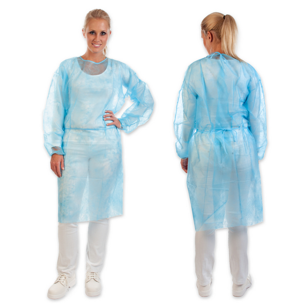 HYGOSTAR Schutzkittel PP-Vliess, unsteril, 115 × 140 cm, 26 g/m², blau - Webstar - Hygiene- und Verbrauchsartikel - Medizin- und Pflegeprodukte - Kiosk- und Shopartikel - Fun Food Service - Schweiz - Articles d’hygiène et consommables - Produits médicaux et de soins - Produits de kiosque et de magasin - Fun Food Service - Suisse