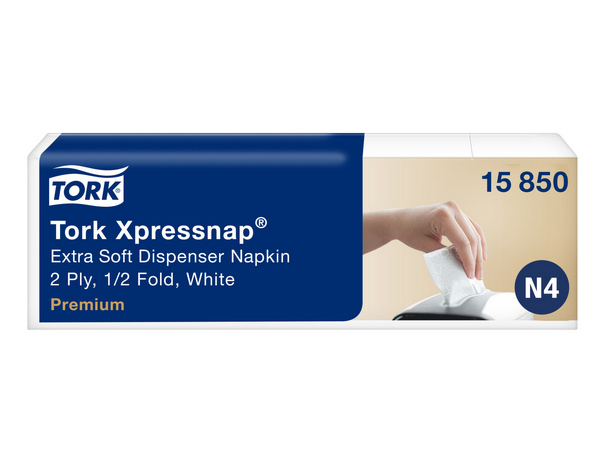 Tork Xpressnap Extra Soft Spenderservietten – N4 System 21,3 × 16,5 cm, 2-lagig, weiss - Webstar - Hygiene- und Verbrauchsartikel - Medizin- und Pflegeprodukte - Kiosk- und Shopartikel - Fun Food Service - Schweiz - Articles d’hygiène et consommables - Produits médicaux et de soins - Produits de kiosque et de magasin - Fun Food Service - Suisse