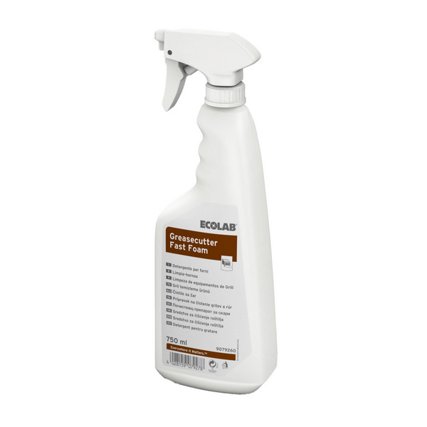 Greasecutter Fast Foam Grill- und Ofenreiniger geruchlos, weiss, flüssig, pH: 13 - 14, 750 ml, gebrauchsfertig, mit Sprühkopf - Webstar - Hygiene- und Verbrauchsartikel - Medizin- und Pflegeprodukte - Kiosk- und Shopartikel - Fun Food Service - Schweiz - Articles d’hygiène et consommables - Produits médicaux et de soins - Produits de kiosque et de magasin - Fun Food Service - Suisse