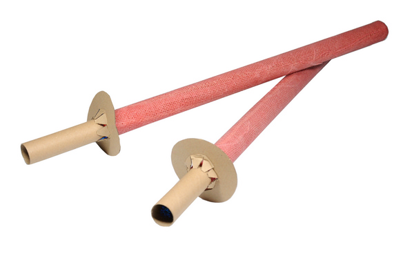 Wachsfackeln mit Holzgriff