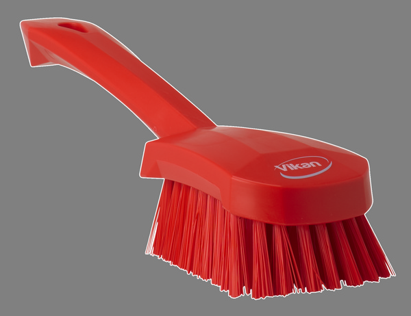 Handbürste mit kurzem Stiel 27 × 7 × 8,5 cm, hart, rot - Webstar - Hygiene- und Verbrauchsartikel - Medizin- und Pflegeprodukte - Kiosk- und Shopartikel - Fun Food Service - Schweiz - Articles d’hygiène et consommables - Produits médicaux et de soins - Produits de kiosque et de magasin - Fun Food Service - Suisse