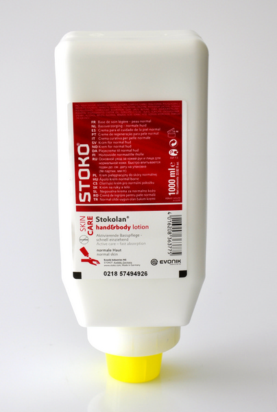 Stokolan hand&body, Hautpflege Softcreme, für die wirkungsvolle Pflege normaler Haut, 1 Liter Softflasche - Webstar - Hygiene- und Verbrauchsartikel - Medizin- und Pflegeprodukte - Kiosk- und Shopartikel - Fun Food Service - Schweiz - Articles d’hygiène et consommables - Produits médicaux et de soins - Produits de kiosque et de magasin - Fun Food Service - Suisse