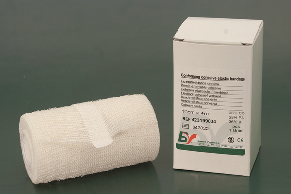 Cohesive elastische Fixierbinde latexfrei