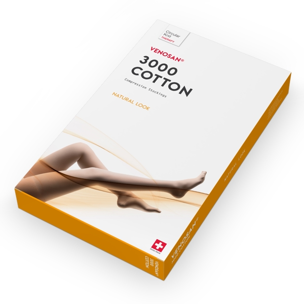 VENOSAN 3000 COTTON AGH Ccl. 2 kurz, mit Haftrand, offener Fuss, beige Keine Rücknahme von Hygieneartikeln möglich Grösse L, SB32623 - Webstar - Hygiene- und Verbrauchsartikel - Medizin- und Pflegeprodukte - Articles d’hygiène et consommables - Produits médicaux et de soins