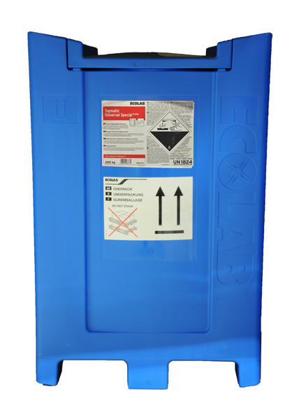Topmatic Universal Special ProTec maschinelles Geschirrwaschmittel geruchlos, hellgelb, flüssig, pH: 13 - 14, umweltschonend, phosphat- und chlorfrei, ohne NTA, 250 kg, im Container - Webstar - Hygiene- und Verbrauchsartikel - Medizin- und Pflegeprodukte - Kiosk- und Shopartikel - Fun Food Service - Schweiz - Articles d’hygiène et consommables - Produits médicaux et de soins - Produits de kiosque et de magasin - Fun Food Service - Suisse
