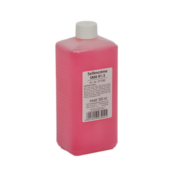 CLEAN and CLEVER Seifencrème SMA 91 Blumenduft, rosa, pH-neutral, 500 ml - Webstar - Hygiene- und Verbrauchsartikel - Medizin- und Pflegeprodukte - Kiosk- und Shopartikel - Fun Food Service - Schweiz - Articles d’hygiène et consommables - Produits médicaux et de soins - Produits de kiosque et de magasin - Fun Food Service - Suisse