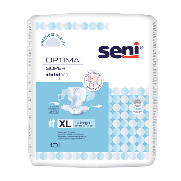 Seni Optima Super Gr.XL Atmungsaktive Vorlage mit Hüftband, blau - Webstar - Hygiene- und Verbrauchsartikel - Medizin- und Pflegeprodukte - Kiosk- und Shopartikel - Fun Food Service - Schweiz - Articles d’hygiène et consommables - Produits médicaux et de soins - Produits de kiosque et de magasin - Fun Food Service - Suisse
