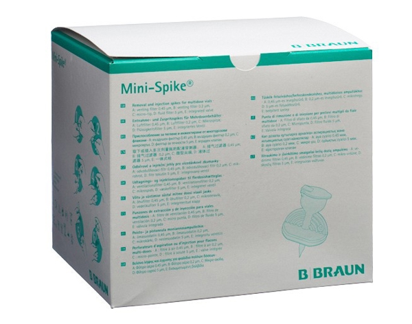 Mini Spike für Chemotherapie Standardspitze, grün sterile - Webstar - Hygiene- und Verbrauchsartikel - Medizin- und Pflegeprodukte - Articles d’hygiène et consommables - Produits médicaux et de soins