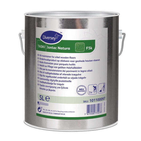 TASKI Jontec Natura F5k Tallöl Geruch nach Lösemittel, bernsteinfarben, flüssig, 5 Liter, gebrauchsfertig - Webstar - Hygiene- und Verbrauchsartikel - Medizin- und Pflegeprodukte - Kiosk- und Shopartikel - Fun Food Service - Schweiz - Articles d’hygiène et consommables - Produits médicaux et de soins - Produits de kiosque et de magasin - Fun Food Service - Suisse