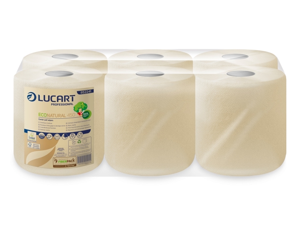 Lucart EcoNatural 450 Papierwischtücher Midi Recycling, 2-lagig, Innen- / Aussenabrollung, 20 × 25 cm, Rolle à 450 Blatt = 112,5 lfm, Aussen Ø 17,5 cm, Innen Ø 6,3 cm, havanna - Webstar - Hygiene- und Verbrauchsartikel - Medizin- und Pflegeprodukte - Kiosk- und Shopartikel - Fun Food Service - Schweiz - Articles d’hygiène et consommables - Produits médicaux et de soins - Produits de kiosque et de magasin - Fun Food Service - Suisse