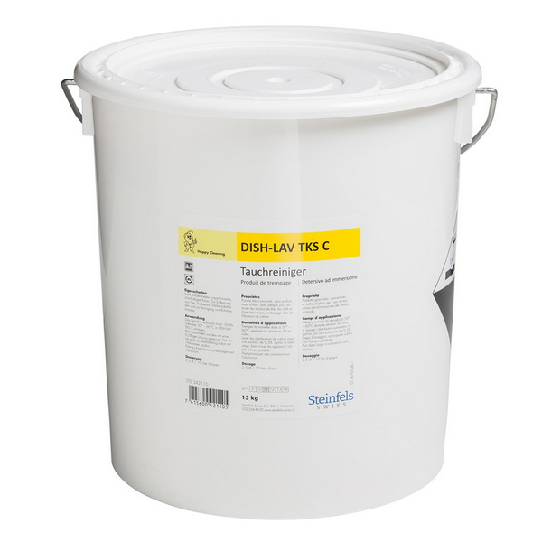 DISH-LAV TKS C Tauchreiniger leichter chlorhaltiger Geruch, weiss, pulverförmig, pH: 11,2, chlorhaltig, 15 kg, Konzentrat - Webstar - Hygiene- und Verbrauchsartikel - Medizin- und Pflegeprodukte - Kiosk- und Shopartikel - Fun Food Service - Schweiz - Articles d’hygiène et consommables - Produits médicaux et de soins - Produits de kiosque et de magasin - Fun Food Service - Suisse