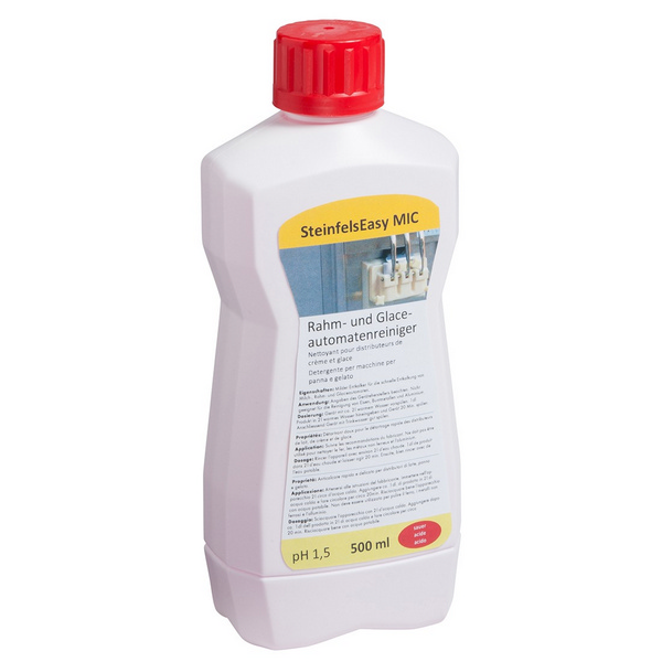 SteinfelsEasy MIC sauer Automatenreiniger rot, flüssig, pH: 1,5, 500 ml, Konzentrat - Webstar - Hygiene- und Verbrauchsartikel - Medizin- und Pflegeprodukte - Kiosk- und Shopartikel - Fun Food Service - Schweiz - Articles d’hygiène et consommables - Produits médicaux et de soins - Produits de kiosque et de magasin - Fun Food Service - Suisse