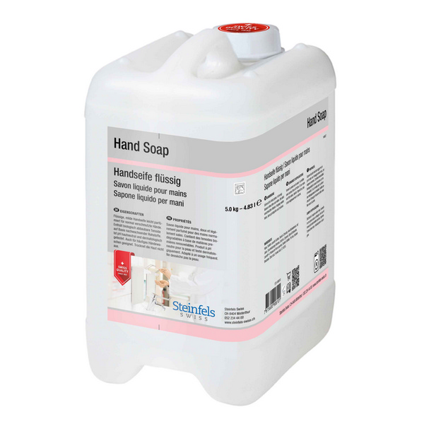 Hand Soap Flüssigseife rosa, pH: 5, umweltschonend, 5 kg, gebrauchsfertig - Webstar - Hygiene- und Verbrauchsartikel - Medizin- und Pflegeprodukte - Kiosk- und Shopartikel - Fun Food Service - Schweiz - Articles d’hygiène et consommables - Produits médicaux et de soins - Produits de kiosque et de magasin - Fun Food Service - Suisse