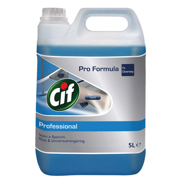 Cif Professional Glas- und Oberflächenreiniger Frischeduft, blau, flüssig, pH: 7,5, 5 Liter, gebrauchsfertig - Webstar - Hygiene- und Verbrauchsartikel - Medizin- und Pflegeprodukte - Kiosk- und Shopartikel - Fun Food Service - Schweiz - Articles d’hygiène et consommables - Produits médicaux et de soins - Produits de kiosque et de magasin - Fun Food Service - Suisse